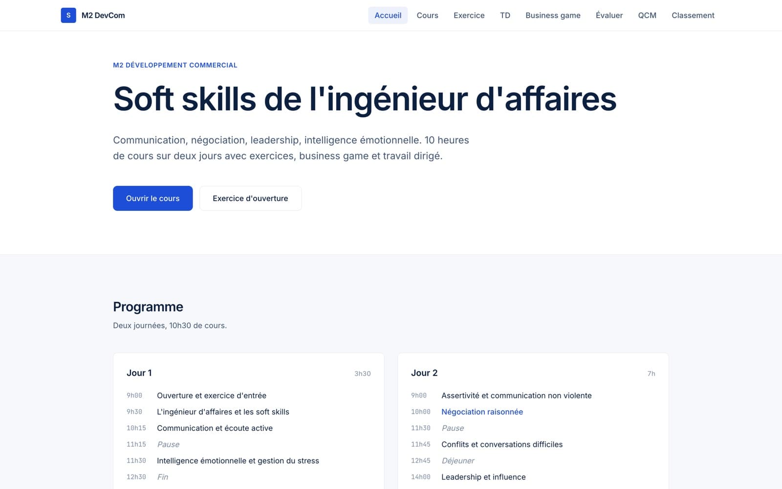Aperçu de la première page de Soft skills