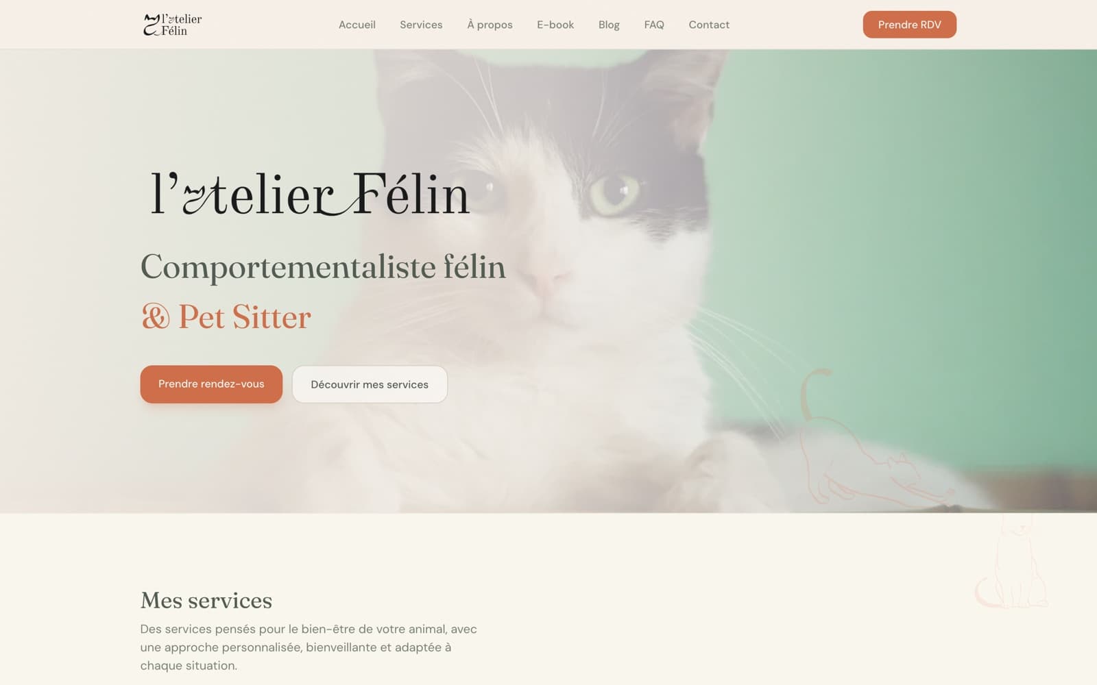 Aperçu de la première page de L’Atelier Félin
