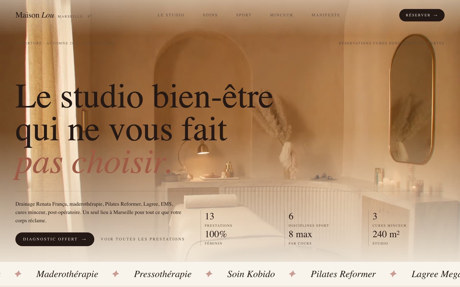 Aperçu de la première page de Maison Lou