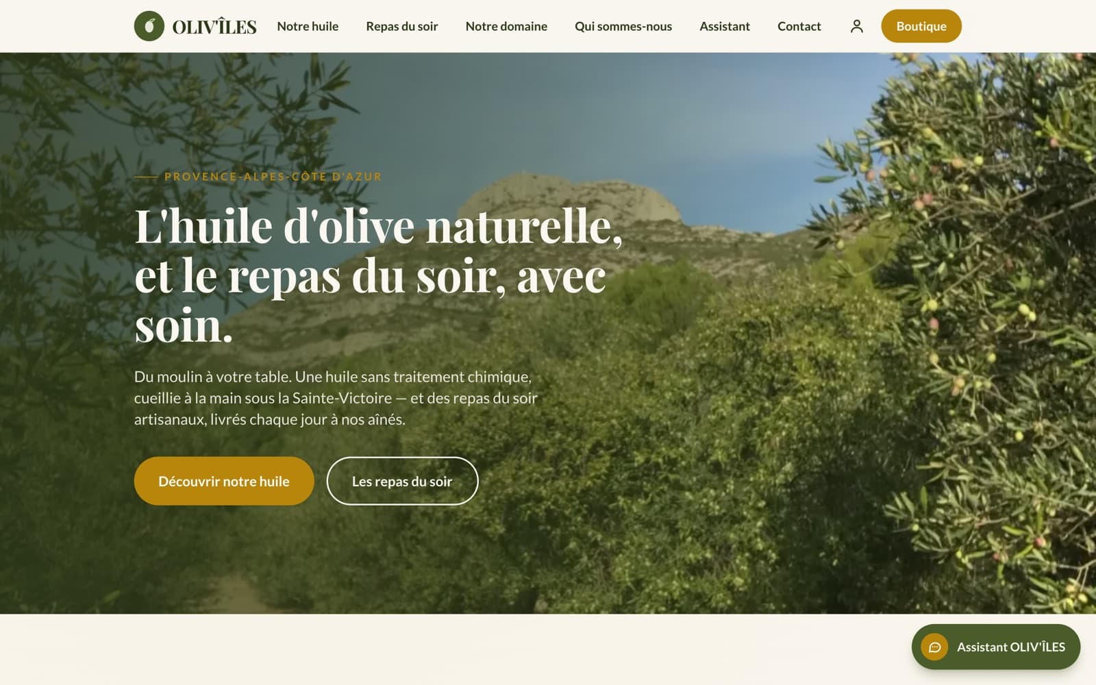 Aperçu de la première page de Oliv’Îles