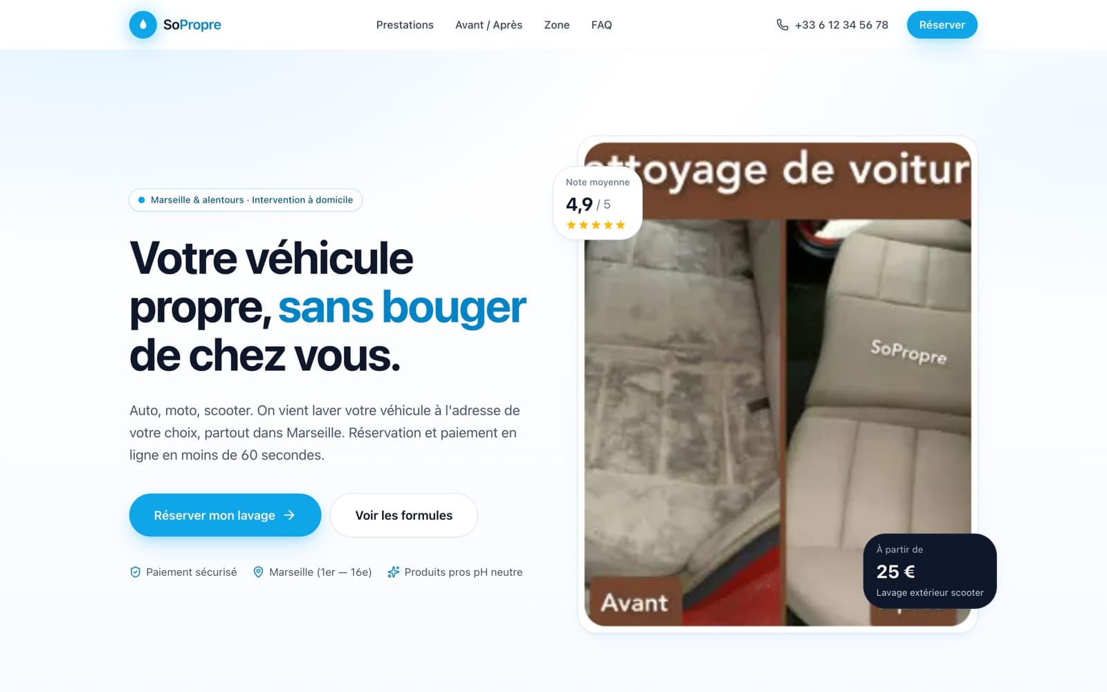 Aperçu de la première page de SoPropre